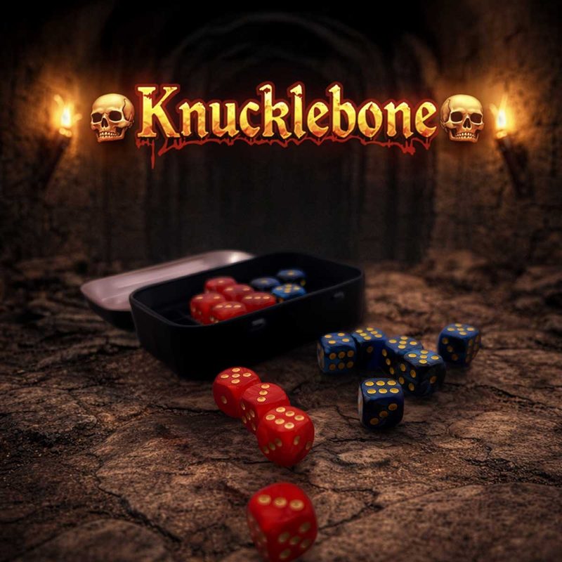 Knucklebones Dice Game — pocket game in an Altoids-size tin